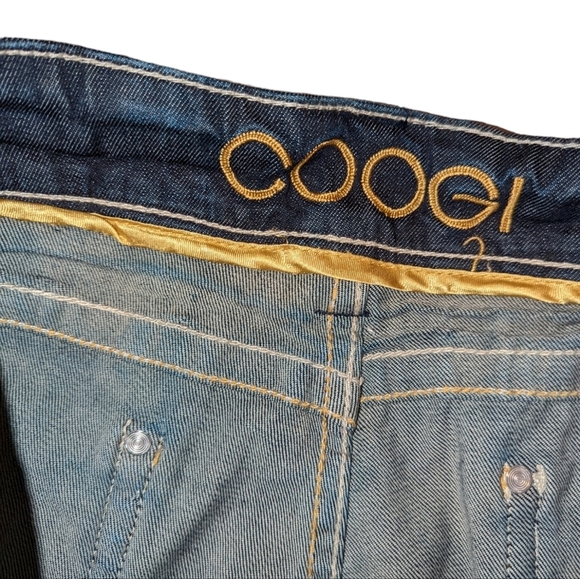 Coogi Jeans Y2K Jeans .. Embroidery Gold Studded Pocket Bootcut..Size 17/18 - Picture 6 of 11